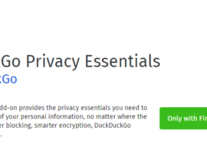 Full DuckDuckGo Privacy Essentials for Firefox screenshot