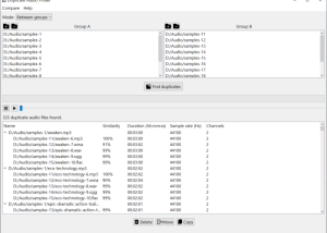 Duplicate Audio Finder screenshot