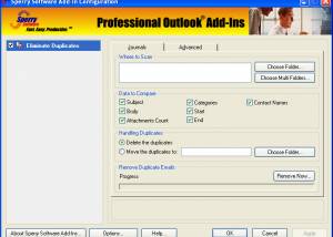 software - Duplicate Journals Eliminator for Outlook 20007, 2010 4.0.4050.20832 screenshot