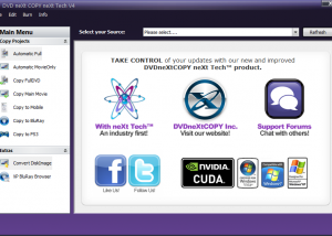 software - DVD neXt COPY neXt Tech 4.5.0.6 screenshot