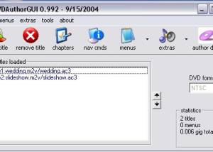 DVDAuthorGUI screenshot