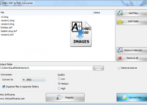 software - DWG DXF to Images Converter 2.1 screenshot