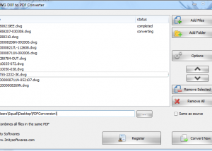 software - DWG DXF to PDF Converter 2.1 screenshot