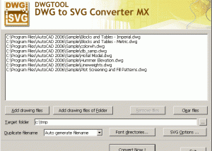 software - DWG to SVG Converter MX 6.6.10.190 screenshot