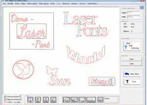 software - DXF Laser Cutting Fonts 5.1 screenshot