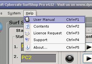 Dynasoft Cybercafe SurfShop Pro screenshot