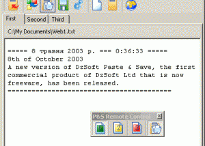 DzSoft Paste & Save screenshot