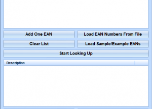 EAN Search and Lookup Multiple Codes Software screenshot