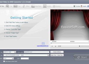 Easiest Video to DVD Converter Windows screenshot