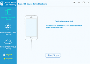 software - Eassos iPhone Data Recovery 1.2.2.755 screenshot