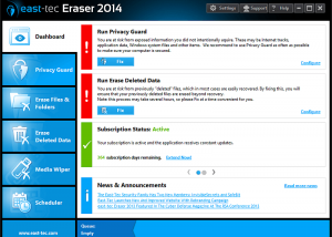 east-tec Eraser 2014 screenshot