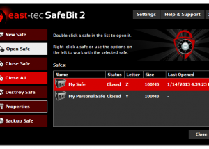 east-tec SafeBit screenshot