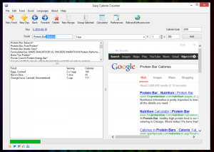 software - Easy Calorie Counter 2.0 screenshot