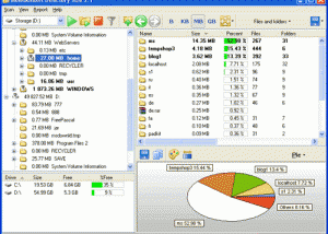 easy disk space reporting screenshot