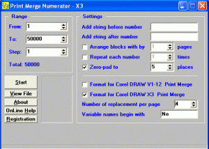 software - Easy Numbering 2.01 screenshot