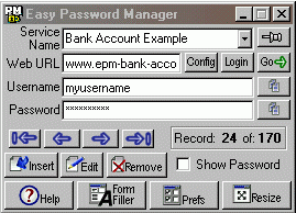 Easy Password Manager screenshot