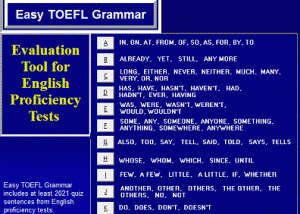 software - Easy TOEFL Grammar 1 screenshot