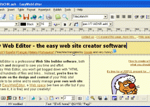 Easy Web Editor website creator screenshot