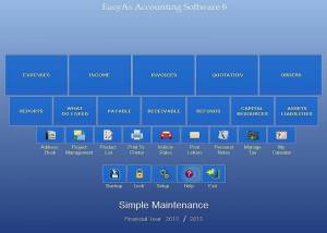 EasyAs Accounting Software screenshot