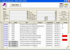 EasyProjectDatabase Track Bugs & Issues screenshot