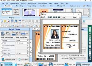 software - Eco Friendly Visitor Card Maker 6.5.8.7 screenshot