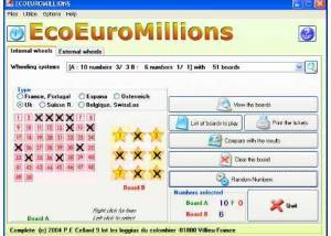 software - EcoEuroMillions 1.55 screenshot