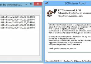 software - ECTlistener 2.8.2 screenshot