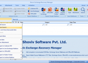 EDB Recovery screenshot