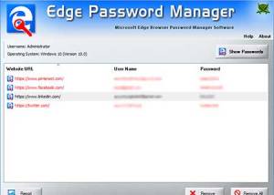 Edge Password Manager screenshot