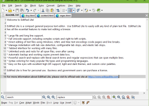 software - EditPad Lite 8.5.2 screenshot