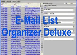 software - EMail List Organizer Deluxe 4.11 screenshot