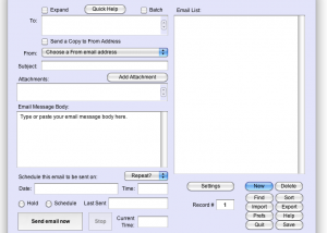 software - Email Scheduler Tracker 1.1.3 screenshot