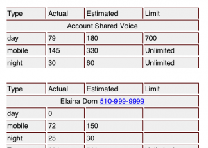 software - EmailCellUsage 1.32 screenshot