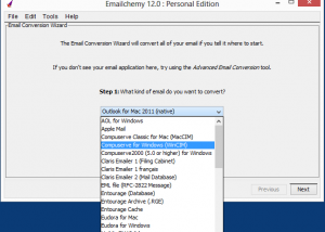 Emailchemy for Windows screenshot