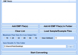 EMF To ICO Converter Software screenshot