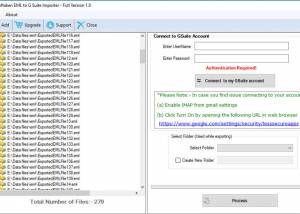 EML to G Suite Importer screenshot