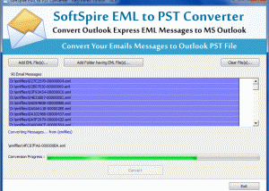 EML to PST Conversion screenshot