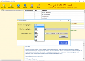 EML Wizard screenshot