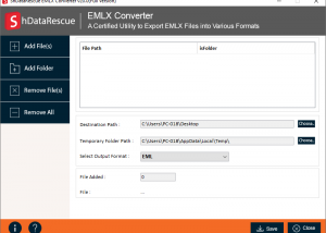 software - EMLX Converter 19.0 screenshot