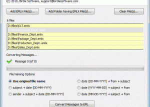 software - EMLX to Windows Email Converter 3.2 screenshot