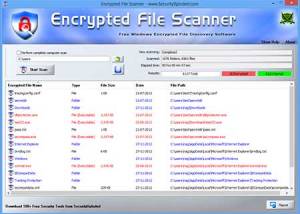 Encrypted File Scanner screenshot