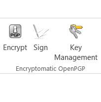 software - Encryptomatic OpenPGP for MS Outlook 1.5.7 screenshot