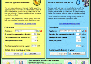 software - Energy Costs Calculator 1.3.4 screenshot