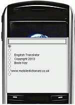 software - English Czech Dictionary - Lite 1.0 screenshot