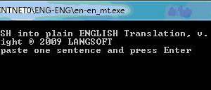 software - English into plain English Translation 3.0 screenshot