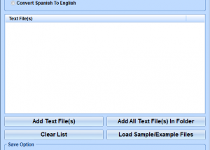 English To Spanish and Spanish To English Converter Software screenshot