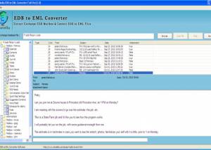 Enstella EDB to EML Conversion screenshot