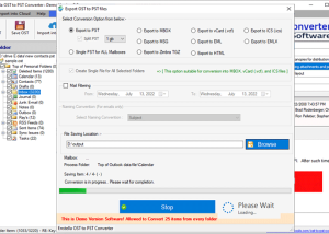 software - Enstella OST to PST Converter 8.0 screenshot