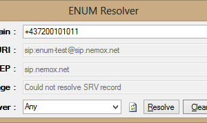 Full ENUM Resolver screenshot