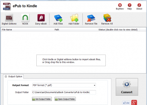 software - ePub to Kindle 2.5.1212 screenshot